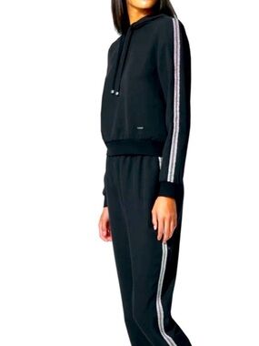 Bebe Women's Hooded Pullover Sweatshirt with matching joggers
